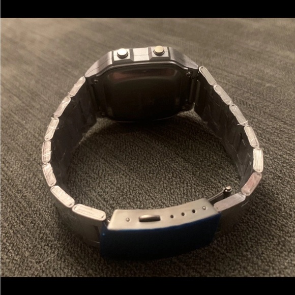 Panars 8113 43mm Men’s Watch Digital Homage to Casio Royale Silver or Gold - Picture 3 of 8